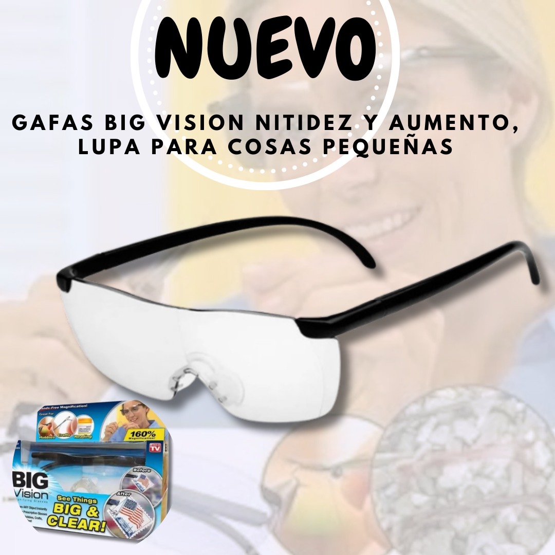 Gafas Big Vision Nitidez Y Aumento, Lupa